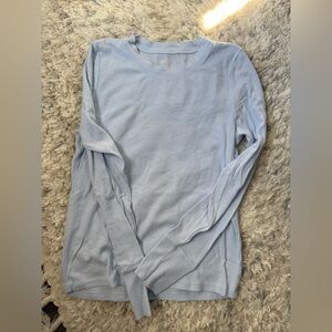Aerie light blue ribbed long sleeve